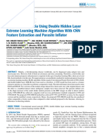 Diagnosis of Malaria Using Double Hidden Layer Extreme Learning Machine Algorithm With CNN Feature Extraction and Parasite Inflator