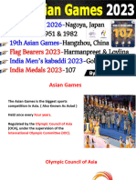 Asian Games 2023 Sports Current Affairs