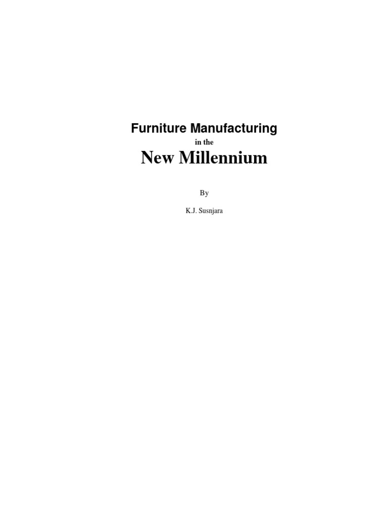Furniture manufacturing pdf depreciation interest