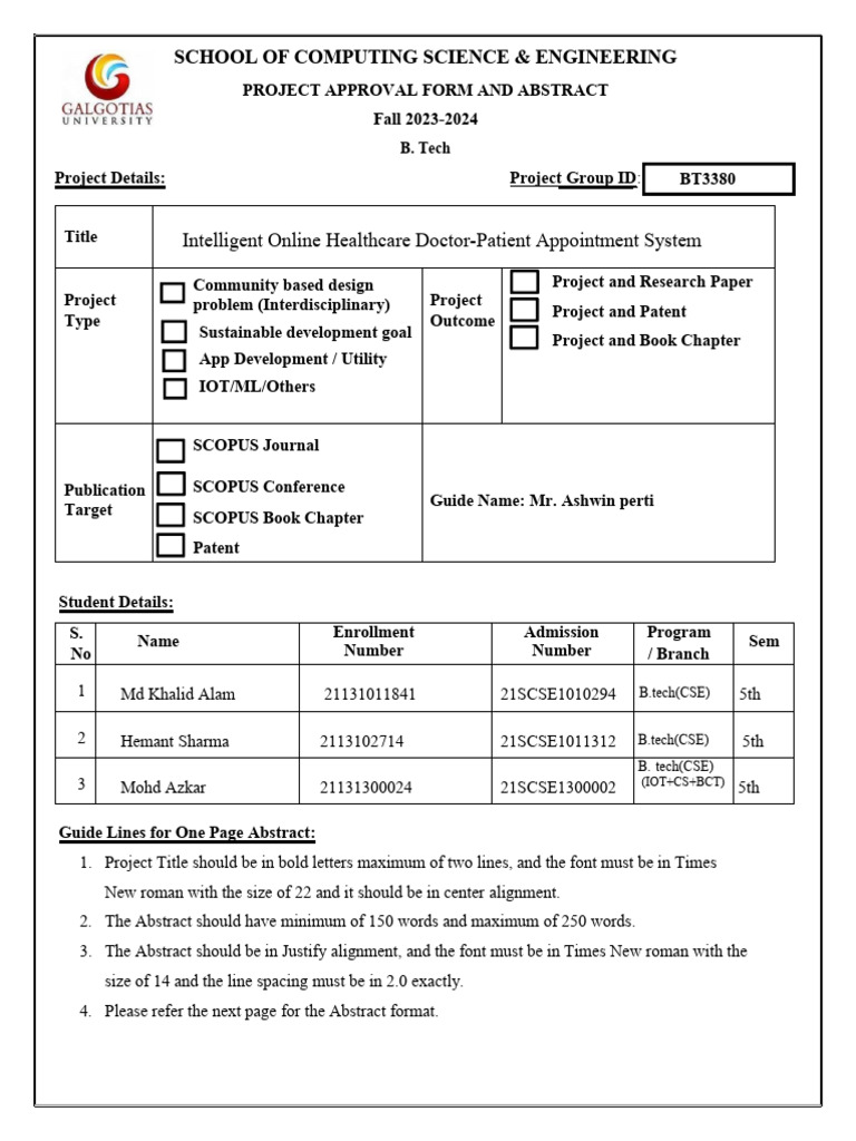 Intelligent Online Healthcare Appointment System | PDF | Scheduling ...