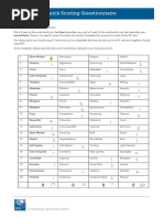 Social Styles Questionnaire