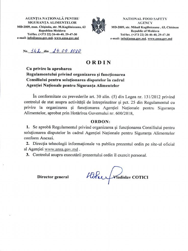 Ordin 342 pdf