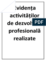 Evidența Activităților de Dezvoltare Profesională Realizate