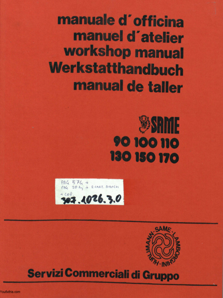 Same Laser 90 100 110 130 150 170 Repair Manual Tractor | Download Free ...