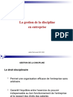 La Gestion de La Discipline en Entreprise