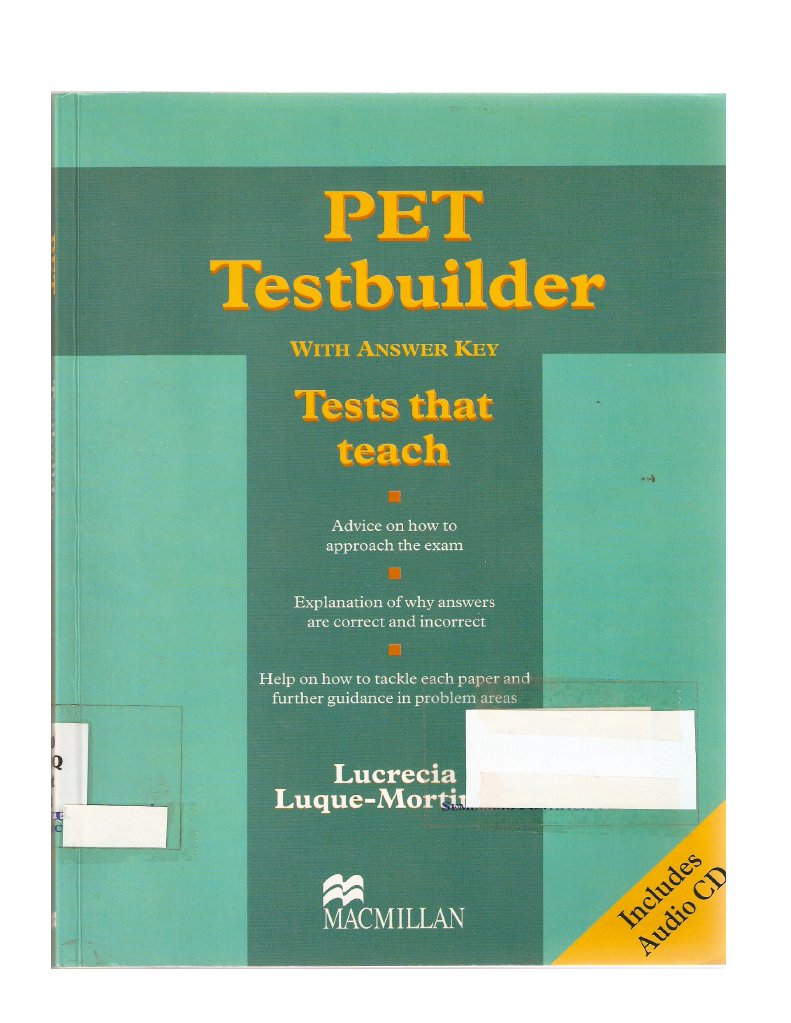 Pet Test Builder With Answer Key PDF
