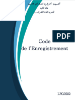 Code Enregistrement LFC 2022 Fr