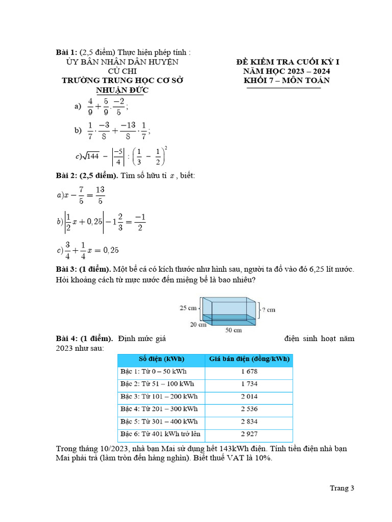 Toán 7 | PDF