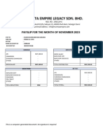 Payslip Najmi November 2023 - Aznita Empire