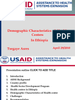 Demographic Characterstics of A Health Centers