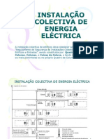 INSTALAÇÃO COLECTIVA DE ENERGIA ELÉCTRICA