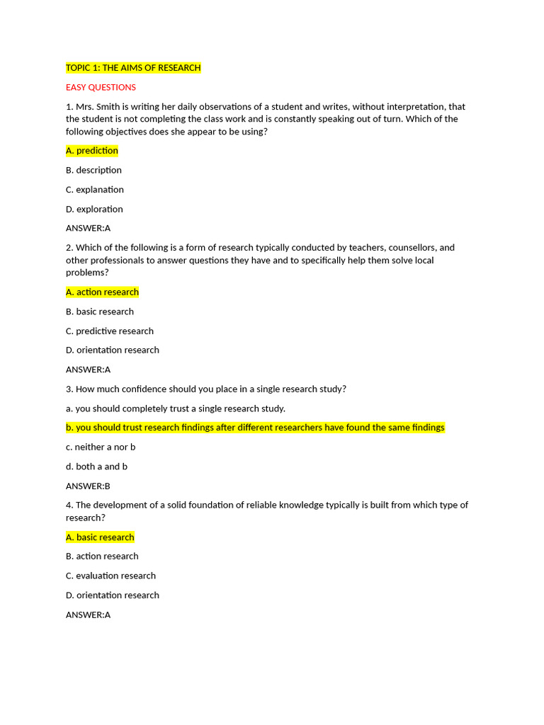 Research Methodology Fundamentals | PDF | Validity (Statistics ...