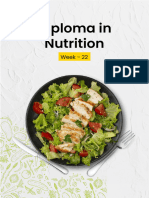 Diploma in Nutrition Week 22