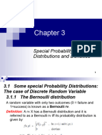 3. Special Probability Distributions and Densities (1)