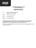 Jefferson Community College January 2024 Public Meeting Notice & Agenda