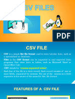 CSV File PPT - Intro