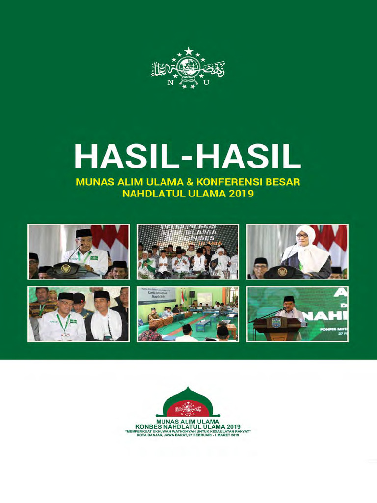 Hasil Hasil Musyawarah Nasional Alim Ulama Nahdlatul Ulama 2019 | PDF