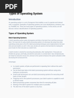 Operating System Answers