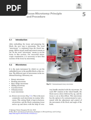 1588613084 Book Chapter Microtomy Frozen Sections Cryostat