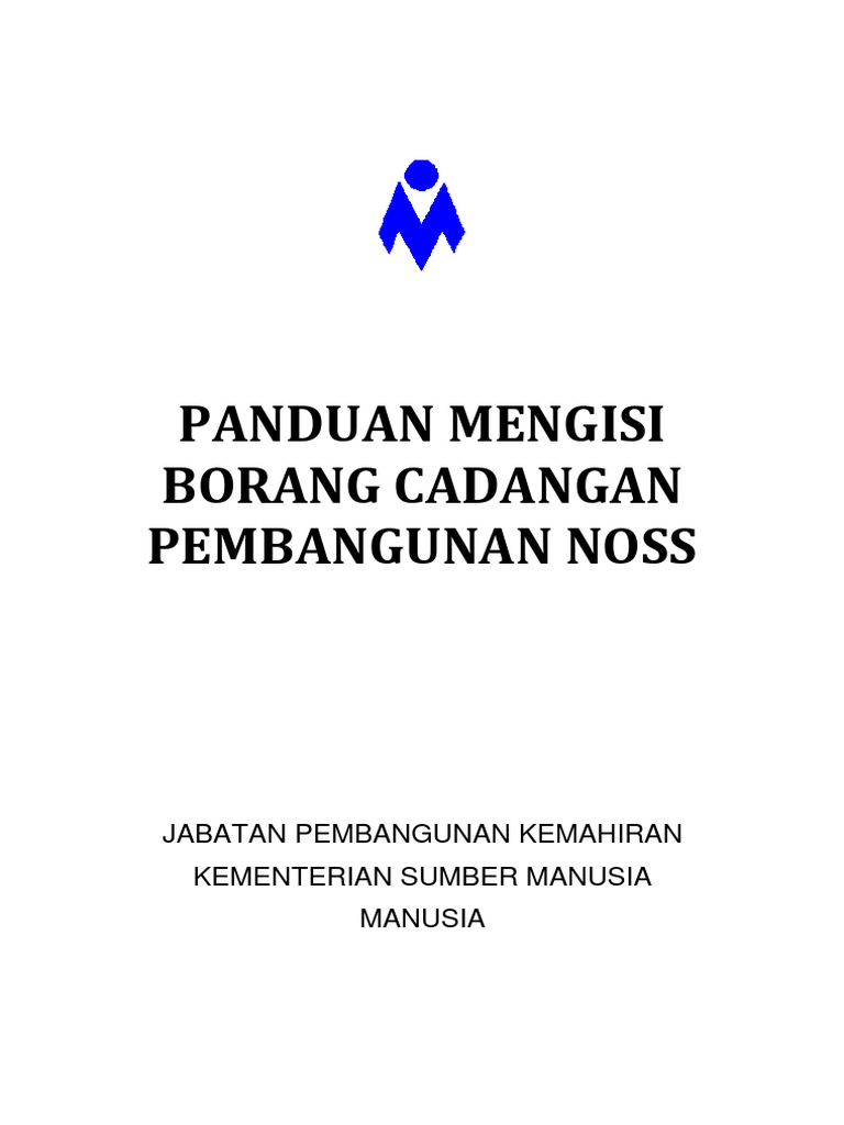 Panduan Pengisian Borang Cadangan NOSS | PDF