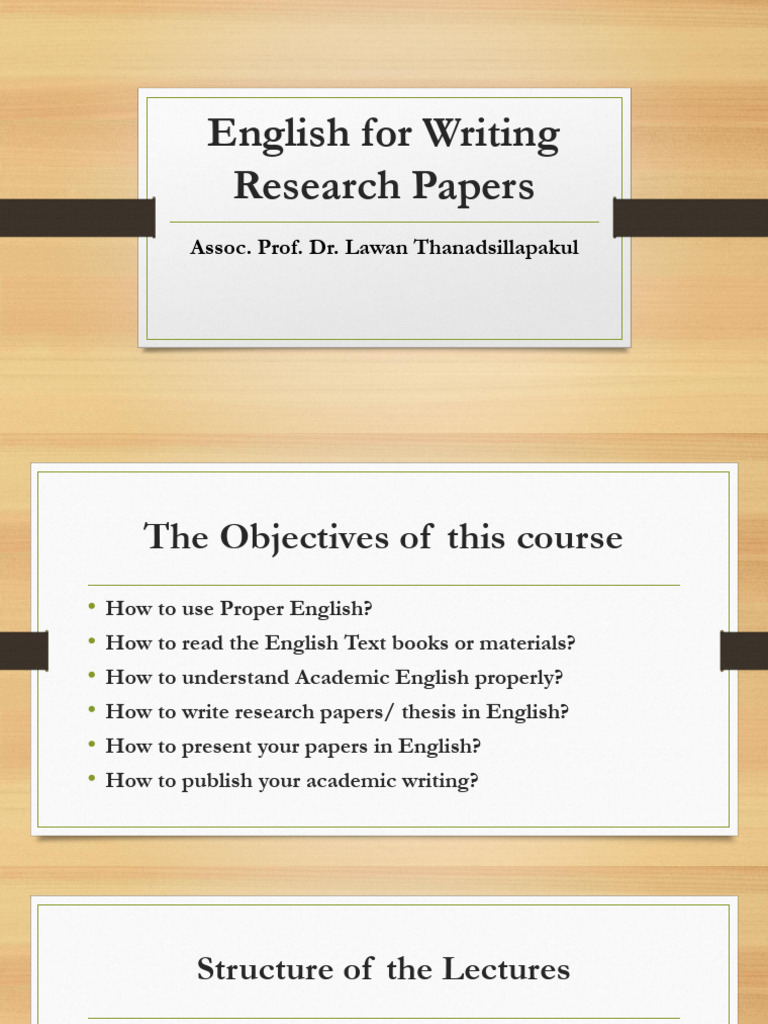 English For Writing Research Papers - PDF DR - Lawan | PDF