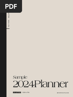 2024 Realistic Digital Planner Sample Portrait
