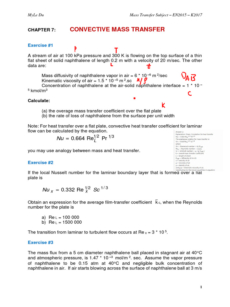 Chapter 7 - Exercise | PDF | Heat Transfer | Physics
