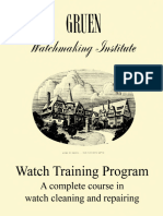 Gruen Watchmaking Institute Course 1946 Edition  