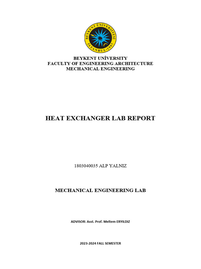 Heat Exchanger Report PDF