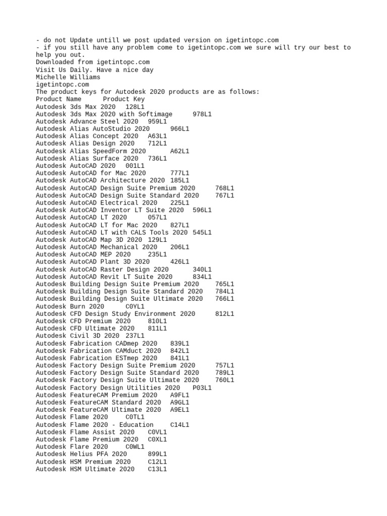Product keys12 pdf autodesk graphics software