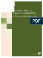 Trasplante Renal de Donante Vivo Analisis de Situacion y Hoja de Ruta. Febrero 2021