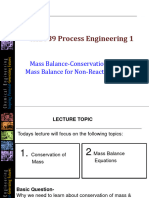 L3-Conservation of Mass - Non-Reactive Material Balance