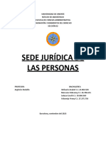 Tema 6 Sede Jurídica de Las Personas