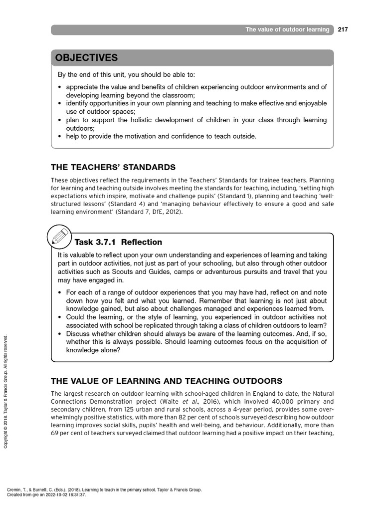 Learning To Teach In The Primary School