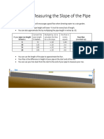 Simple pipe slope