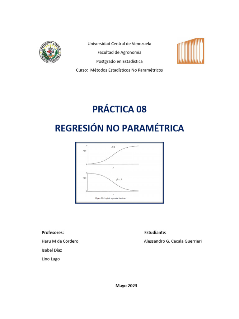 Práctica 08 Regresión No Paramétrica - Alessandro Cecala | PDF | Espuma