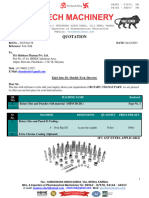 138 - Quotation for Rotary Change Part - Ms Habitare Pharma Pvt Ltd