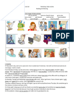 Topic 3 - Daily Routines Reading Comprehension & Listening