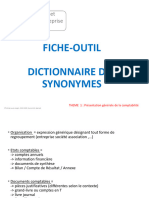 FICHE-OUTIL - Dictionnaire Des Synonymes