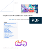 Friendship Purple Interactive Toy Manual