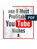 Eight Most Profitable Youtube Niches Format For PDF