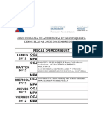 Cronograma de Audiencias en Reconquista Desde El 26 Al 29 de Diciembre de 2023