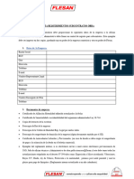 Carta de Requerimientos para Subcontratos