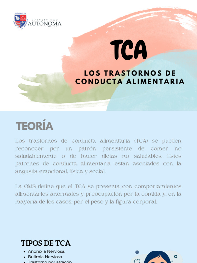 Tipos y Definición de TCA 2023 | PDF | Desorden alimenticio | Bulimia ...