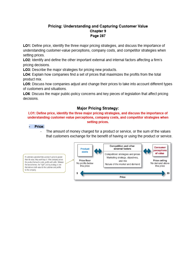 Pricing Strategies for Maximizing Value | PDF