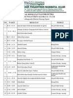 Jadwal Kegiatan Santri 2023-2024