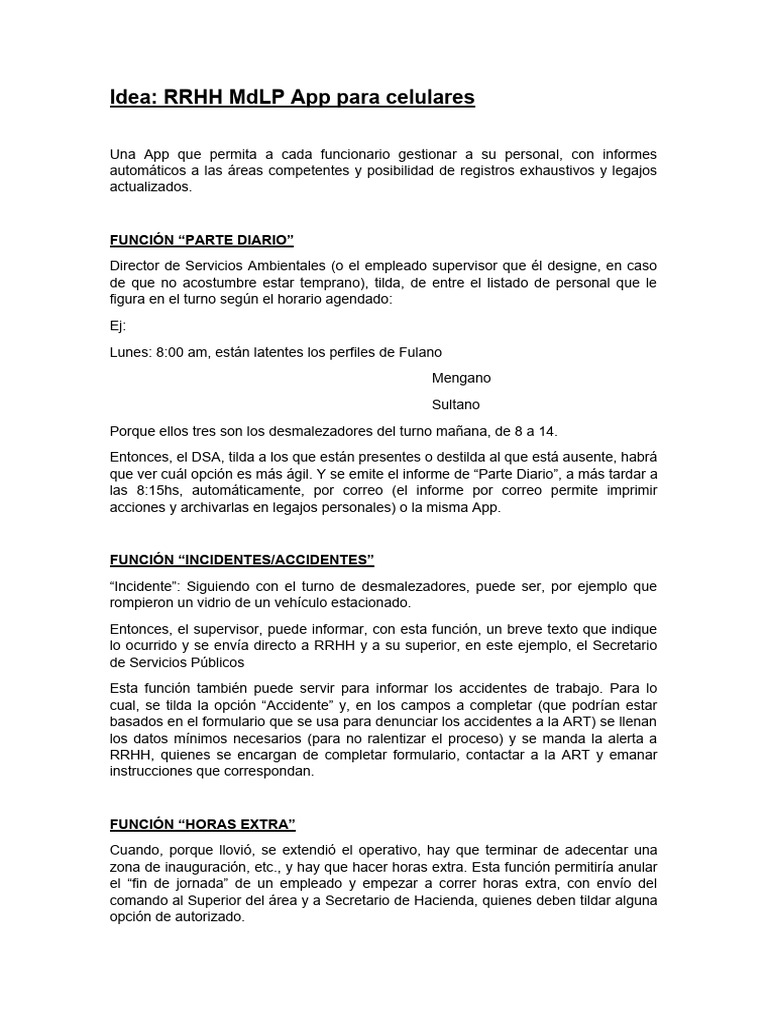 App RRHH MDLP | PDF