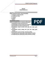 Modul 13 Transformasi 3D (