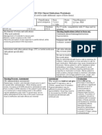 NURS 2516 Clinical Medications Worksheets
