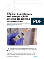 V, W, L, Z, U Ou Visto - Como Será A Recuperação Da Economia Pós-Pandemia Do Novo Coronavírus - Economia - OPOVO+